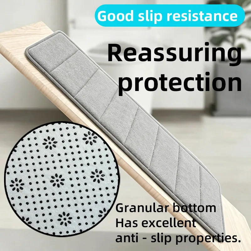 Bathroom Coral Velvet Anti-Skid Mat,Quick Water Absorption,Dry Machine Washing,Toilet Mat,Softcomfortable, Easy Mat Bathroom Use
