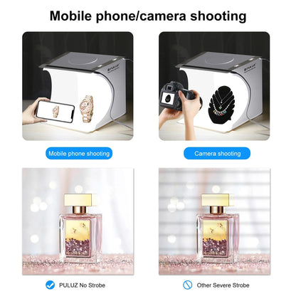 Portable Mini Light Room with USB Cable & Backdrops, Foldable Light Box, Photo Studio Photography Lighting Tent Kit, Mini Shooting Tent, Camera Accessories