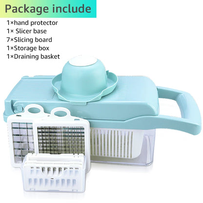 Vegetable Cutter Vegetable Slicer Multifunctional Kitchen Accessories Basket Fruit Potato Peeler Carrot Grater Vegetable Slicer