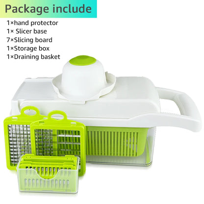 Vegetable Cutter Vegetable Slicer Multifunctional Kitchen Accessories Basket Fruit Potato Peeler Carrot Grater Vegetable Slicer