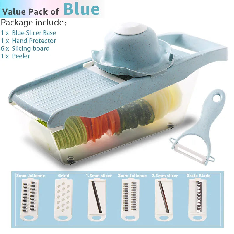 Vegetable Cutter Vegetable Slicer Multifunctional Kitchen Accessories Basket Fruit Potato Peeler Carrot Grater Vegetable Slicer