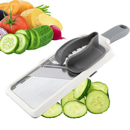 Reusable Kitchen Fruit Vegetable Cutter, Portable Veggie Slicer, Durable Vegetable Slicer, Multi-Function Slicer, Potato Masher, Carrot Grater, Essential Cooking Tool