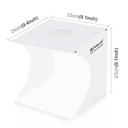 Portable Mini Light Room with USB Cable & Backdrops, Foldable Light Box, Photo Studio Photography Lighting Tent Kit, Mini Shooting Tent, Camera Accessories
